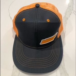 University of Tennessee Volunteers snap back baseball style hat, orange and grey